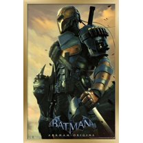 DC Comics Video Game - Arkham Origins - Deathstroke Wall Poster, 22.375" x 34", Framed