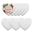 thumbnail image 2 of dianhelloya 1 Set Ceramic Pendant Sublimated Washable Wear-resistant Decorative White Porcelain Sublimation Blank Ceramic Ornament for Christmas, 2 of 7