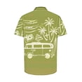 thumbnail image 4 of Txeol Elevate Your Style with Short Sleeve Button Down Hawaiian Shirts for Men – Perfect for BBQs, Pool Parties, and Weekend Getaways Weekly Sale,Green,L, 4 of 5