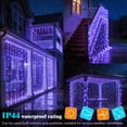 thumbnail image 4 of Beatineon 225 LED Curtain Lights, 9.8x4.9Ft, USB Plug in Window Curtain Lights, Hanging Christmas String Lights for Bedroom Garden Wedding Party Outdoor Indoor Wall Decor,Purple, 4 of 10