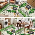 thumbnail image 5 of Area Rug for Living Room, St. Patrick's Day Non-Slip Indoor Large Carpet for Bedroom/Dining Room, Spring Lucky Shamrocks Gnomes Vintage Washable Low-Profile Rectangle Floor Mat Runner Rugs - 3 x 5 Ft, 5 of 7