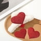 thumbnail image 5 of Pinzas para el pelo de peluche con forma de corazón rojo, estilo dulce, para San Valentín o uso diario., 5 of 6