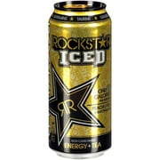 Rockstar Peach Iced Tea Energy Drink, 16 fl oz Can
