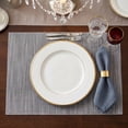 thumbnail image 3 of Unique Bargains 4Pcs Rustic Cotton Linen Blend Placemats Coffee 15.7x11.8inch, 3 of 6