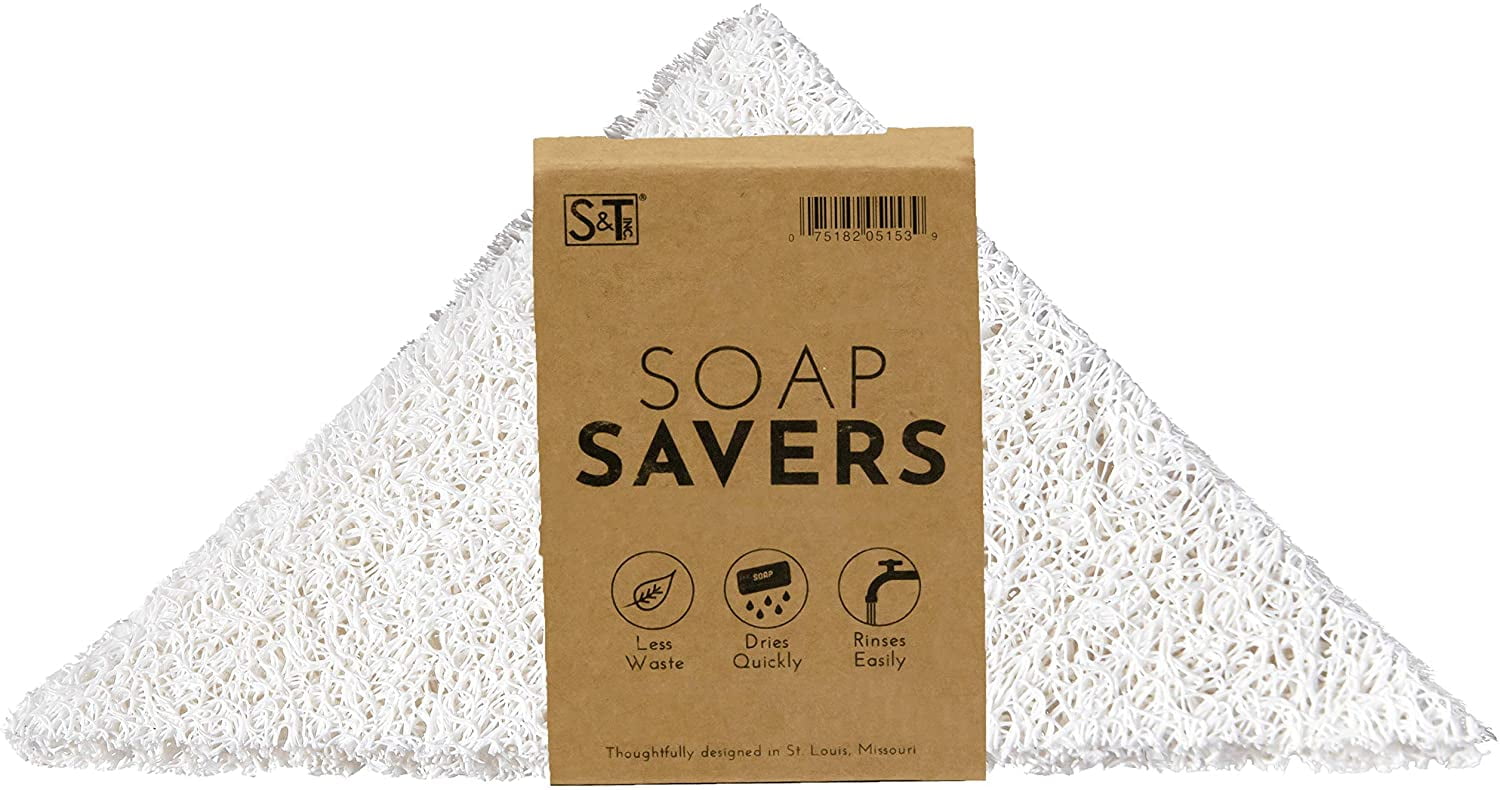 2 Count White Details about   S&T Soap Saver 