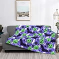 thumbnail image 3 of Salouo Cute Halloween Print Throw Blanket Gifts for Women Men Soft Flannel Blanket for Home Living Room Decor Bedroom Blanket Gifts for Mom Dad -40"x30", 3 of 7