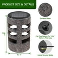 thumbnail image 3 of 4 Pack Solar Pathway Lights, Round Pillar LED Yard Lights, Waterproof Outdoor Landscape Lighting for Garden & Walkway, 3 of 7