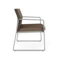thumbnail image 4 of Chaise Bariatrique d'Attente pour Réception Gansett / Acier Argenté / Brun / Brun, 4 of 5