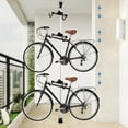 thumbnail image 6 of Bike Stand, 3 Bike Storage Rack Vertical Bracket for Bicycles, 360° Adjustable Hook Indoor Bike Storage Pole Stand for Garage Indoor Apartment, 6 of 18