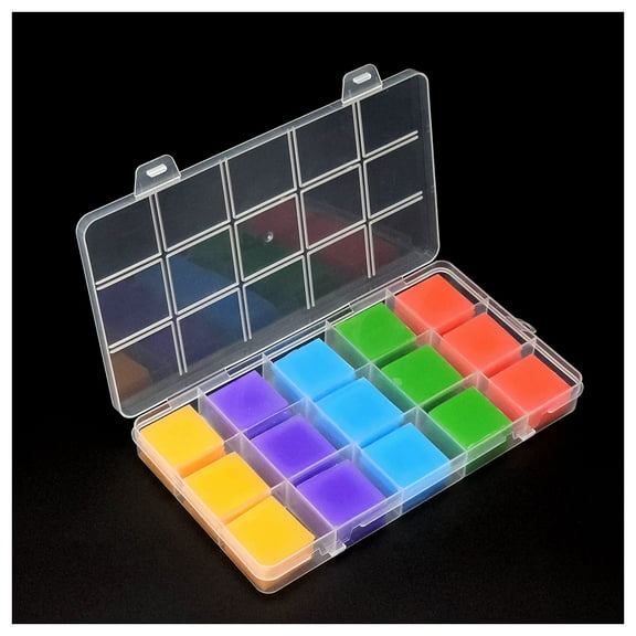 90Pcs DIY Diamond Painting Glue Clay, 0.98x0.98inch Diamond Painting Glue Clay 5 Color Painting Clay Wax