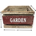 thumbnail image 4 of Wooden Crates Fruit Basket Decorative Kitchen Storage Garden Decor by PKD (Set of 3), 4 of 7