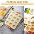 thumbnail image 1 of Fiudx Juego de Moldes para Pasteles, Antiadherentes, Flexibles, con Asas Aislantes Reutilizables, Bandeja Multiusos para Pasteles, Dulces, Gelatina y Chocolate, Apto para Lavavajillas, 31 X 20,5 Cm, 1 of 4