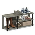 thumbnail image 3 of Furinno 17083GYW-BK Turn-N-Tube Compact Multi Storage Shoe Rack, French Oak Grey & Black, 3 of 5