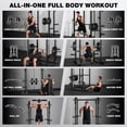 thumbnail image 4 of MITONOS Power Cage,2000LB Squat Rack with Cable Crossover System,Multi-Function Weight Cage Strength Training Machine,Home Gym Workout Machine with More Training Attachments, 4 of 10