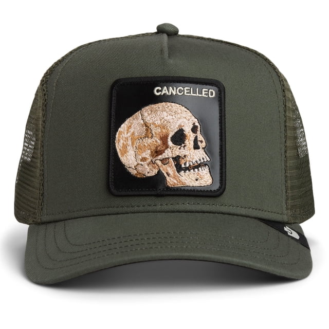 GOORIN Gorra trucker unisex - Gorra, parche frontal, talla única The Cancelled Skull