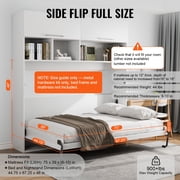 Murphy Bed Kit Twin Size, Waterproof, Durable High Load Capacity, Folding Cabinet Wall Bed Space Saving Design for Guestroom, for home office apartment bedroom and small space use, Easy to Build