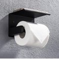 thumbnail image 2 of Porte-papier Toilette Mural avec Rangement pour Cellulaire (Noir), 2 of 3
