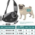 thumbnail image 2 of PetAmi Dog Sling Carrier for Small Dogs, Puppy Carrier Sling Purse, Dog Bags For Traveling, Carrying Bag to Wear Medium Cat, Adjustable Crossbody Pet Sling Travel, Poop Bag Dispenser, Max 5 lbs, Black, 2 of 7