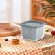 thumbnail image 4 of Set de Contenedores para Almacenamiento de Jengibre y Ajo | Caja Pequeña para Preparar Verduras con Tapa y Bandeja de Drenaje | Divisor de Doble Capa | Plástico Transparente | Paquete de 2 | 7x7x20, 4 of 6