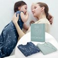 thumbnail image 3 of 2Pcs Mosebears 0.5 Tog Baby Sleeping Bag - Cotton Summer Sleep Sack for Newborns, Boys & Girls(Sage&Blue,L(12-18 Months)), 3 of 9