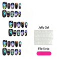 thumbnail image 4 of 30Pcs Halloween Press On Nails Almond - Spooky Ghost Pumpkin Witch Design | Gothic Acrylic Holiday Press-On Nails with Ghost/Bat/Pumpkin,Reusable & Easy Apply, Ideal for Halloween Party, 4 of 5