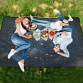 thumbnail image 6 of Extra Large Picnic Beach Blanket Waterproof Sand Proof Portable Outdoor Mat Star Constellation 60x80, 6 of 9