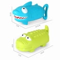 thumbnail image 5 of Baby bath water toy - 2 pack Fun Summer Bath Toys for Kids, Outdoor Water Play for Toddlers 18+ months (Shark water gun+ crocodile water gun), 5 of 5