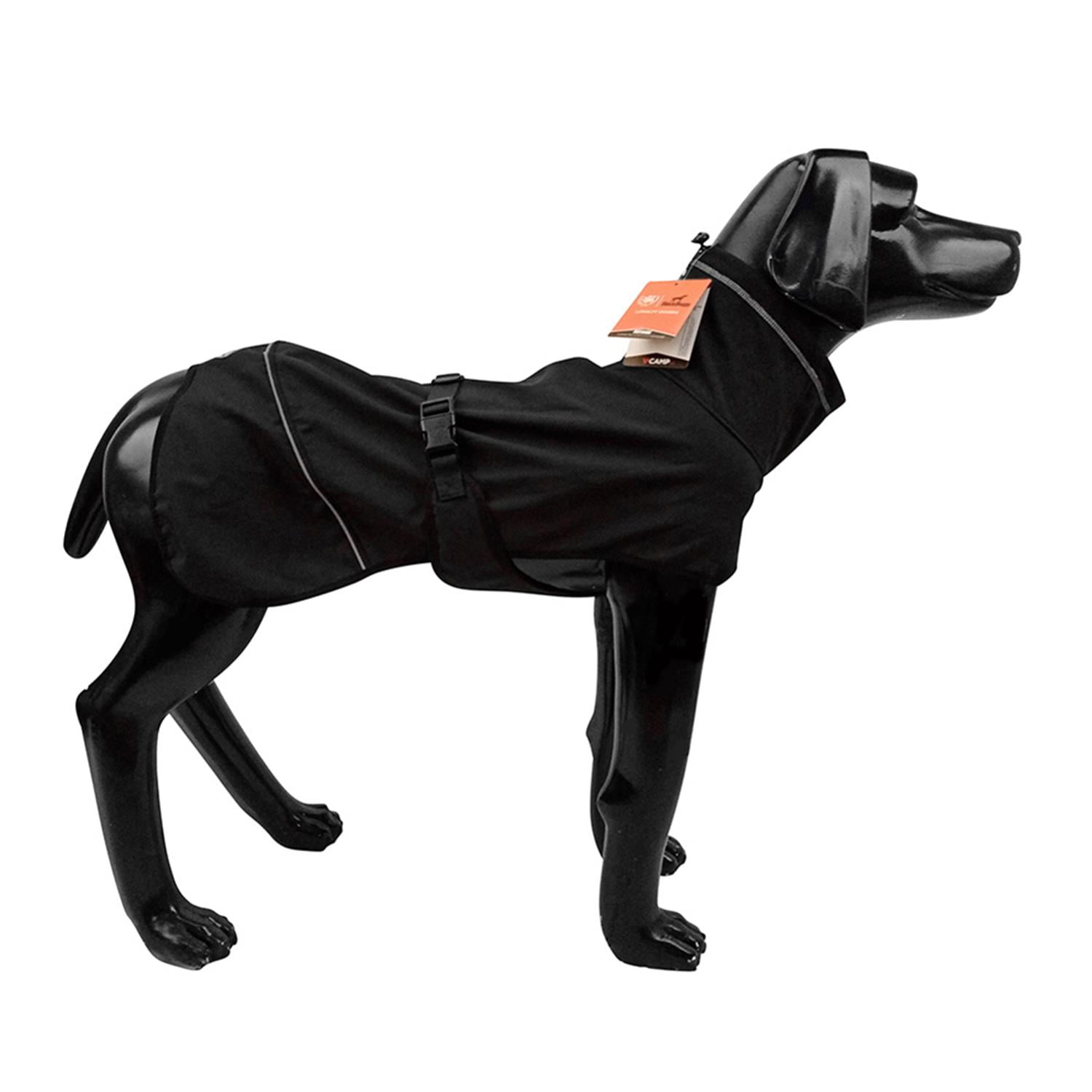 Pefilos Water Repellent Softshell Dog Jacket for Medium Dogs Pets Apparel Winter Warm Outdoor Sport Dog Coats for Winter with High Neckline Collar Cold Weather Puppy Comfort Vest, Black L Pefilos Water Repellent Softshell Dog Jacket for Medium Dogs Pets Apparel Winter Warm Outdoor Sport Dog Coats for Winter with High Neckline Collar Cold Weather Puppy Comfort Vest, Black L