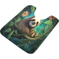 thumbnail image 4 of GZHJMY Bathroom Rug Cute Sloth Soft and Absorbent Bathroom Carpet Non-Slip Machine Washable Plush Bath Floor Rug Door Mat for Bathtubs, Toilet,Kitchen, 16x24 in Carpet Runner, 4 of 6
