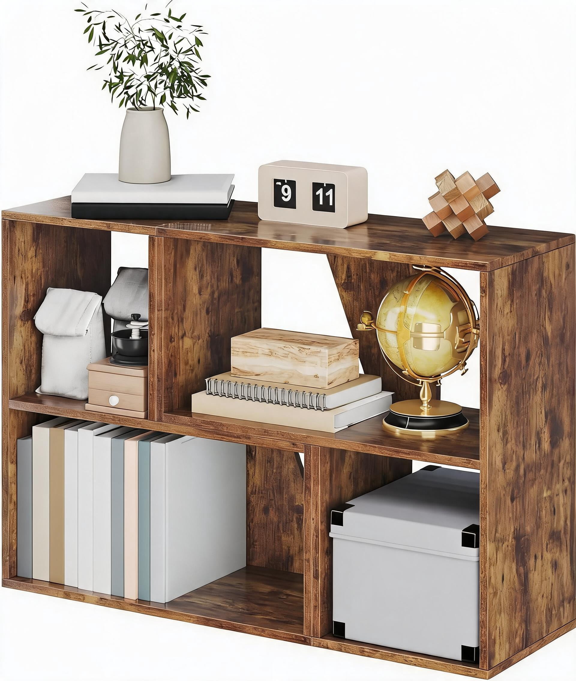 Winsome Wood Capri 5-Pc Storage Set, 4-Section Narrow Shelf & 4