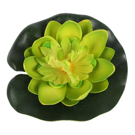 Floating Lotus Flower - ENJOY 5Pcs Home Foam Artificial Flower Lotus Flowers Water Lily Floating Pool Plants