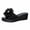 #325-Black, variant on Wowcloth Women's Floral Platform Sandals – Wedge Heel Slip-On with Thick Sole for Summer Casual Outdoor Wear