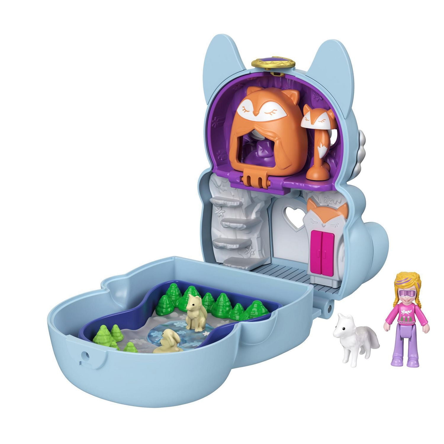 Polly Pocket Flip & Find Fox Compact