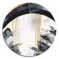 thumbnail image 2 of Designart "Textured Marble Painting II" Abstract Marble Metal Round Wall Art Prints, 2 of 5