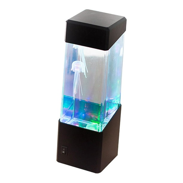 Lámpara LED para acuario, luz nocturna eléctrica 3D que cambia de color para pecera, regalo para el estado de ánimo. Medusa