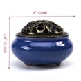thumbnail image 3 of Ceramic Incense Burner with Incense Stick Holder + Insulation use for Stick or Coil Incense, Sage Cones and Frankincense, 3 of 6