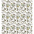 thumbnail image 3 of Floral Duvet Cover Set Queen Size, Earth Tones Bouquet Beauty Autumn Nature Flame of the Forest Petal, Decorative 3 Piece Bedding Set with 2 Pillow Shams, Dark Brown Fern Green Yellow, by Ambesonne, 3 of 3