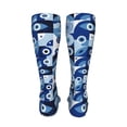 thumbnail image 6 of Kdxio Evil Eye Funny Silky Novelty Funky Long Knee High Socks Soft 3D Print Cosplay Crazy Stockings for Men Women, 6 of 8