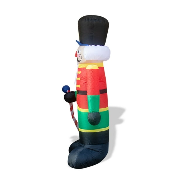 Banquete de Navidad Inflable LED Adorno Picos de tierra Patio trasero al aire libre Decoración Navidad Oficina Centro comercial Suministros para Kits de decoración para fiestas Enchufe de EE. UU. Bewildely HA009413-02B