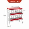 thumbnail image 3 of Chicken Nesting Box with Roll Out Egg Tray, Galvanized Steel Rustproof Laying Boxes for Hens, Chickens & Ducks, Ventilated & Easy-Clean Design, 3 of 8