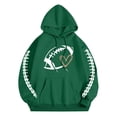 thumbnail image 3 of Green Womens Sweatshirt Football Sweatshirt Women Graphic Print Long Sleeve Sweatshirt Casual Funny Pullover Tops Fall Clothes for Women, 3 of 3