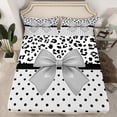 thumbnail image 2 of Castle Fairy Dreamy Bowtie Queen Sheet Sets for Teenagers Female Men,Leopard Print Bed Set, 2 of 7