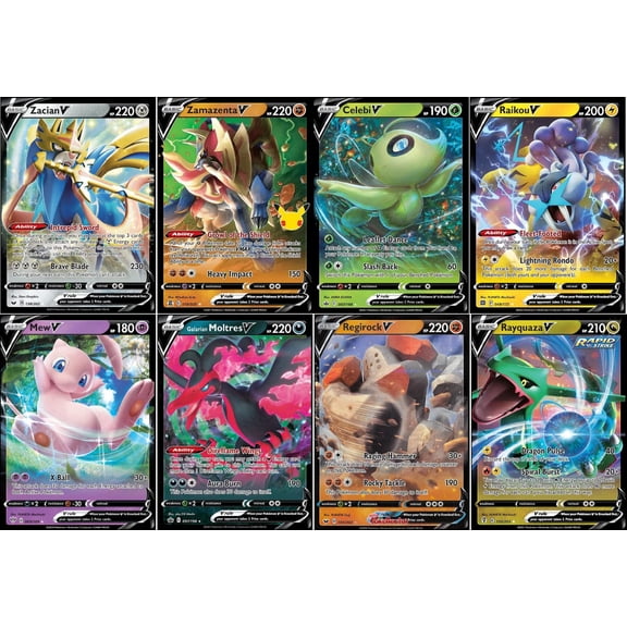 Juego de cartas coleccionables de Pokémon 5, legendario y mítico