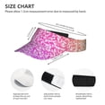 thumbnail image 4 of Gaeub Colorful Glitters Sun Visor Hats with Empty Top and Adjustable, UV Protection for Golf Tennis Cycling Running, 4 of 8