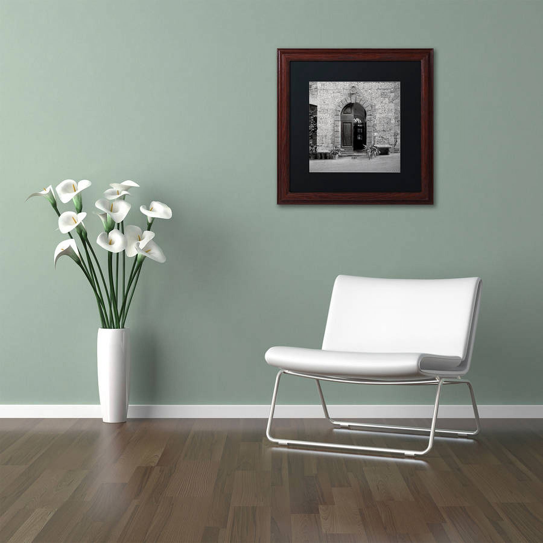 Trademark Fine Art "Tuscany I" Canvas Art by Alan Blaustein, Black Matte, Wood Frame