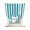 Turquoise, variant on Teal Striped Tie Up Curtains for Kitchen Windows,Adjustable Rod Pocket Valance 63 Inch Long, Simple Art Vertical Stripe Farmhouse Window Treatment Balloon Roman Blind Shade, 52" x 63"