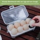 thumbnail image 4 of Titular de huevo Cartón de huevos de rejilla 3/4/8 con tapa Egg Keeper apilable sin BPA para Camping Picnic, 4 of 5