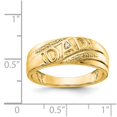 thumbnail image 2 of 14k Solid Yellow Gold Diamond Mens Ring Size 10 Ring for Men - .007 dwt, 2 of 2