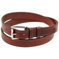 thumbnail image 1 of Orion Leather 1 1/4" Rich Brown Bridle Leather Belt With Saddle Groove, 1 of 4