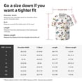 thumbnail image 4 of KLL happy new year Raccoon Print Men's Shirt Short Sleeve Button Down Summer Cuba Beach Shirts- X-Large, 4 of 5